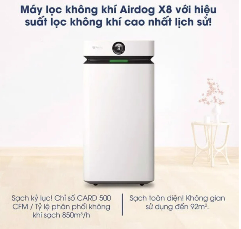 Máy lọc không khí Airdog X8 - Hàng chính hãng