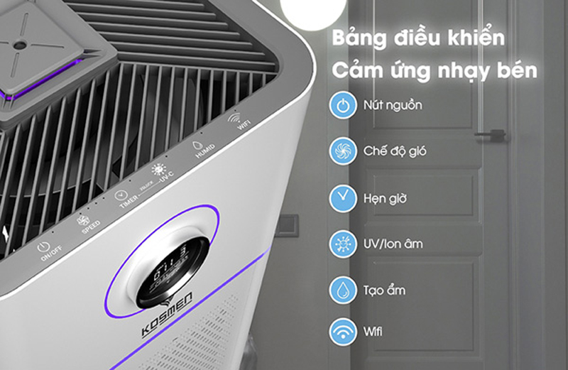 Máy sử dụng bảng điều khiển cảm ứng và màn hình LED trực quan và có độ nhạy cao, dễ sử dụng
