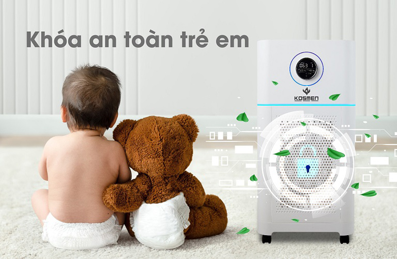 Chức năng khóa trẻ em, đảm bảo an toàn cho gia đình có trẻ nhỏ