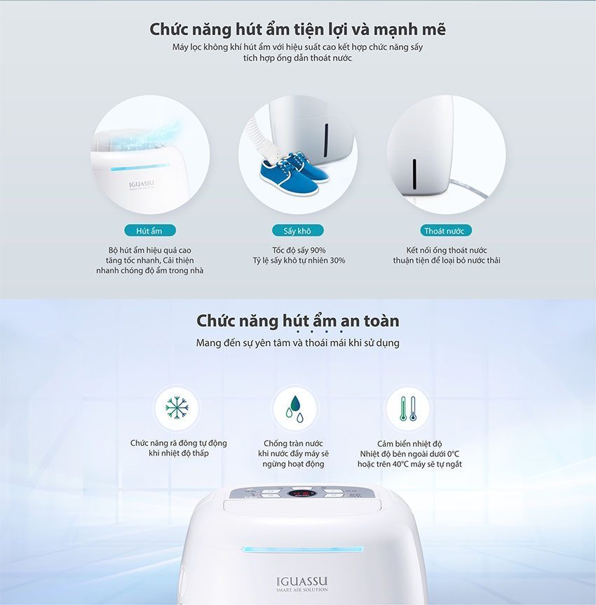 Máy lọc không khí có hút ẩm ChungHo CHDH-120JA - Hàng chính hãng