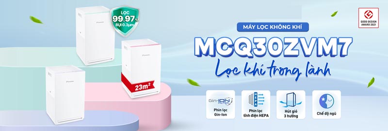 Máy lọc không khí Daikin MCQ30ZVM7 - Hàng chính hãng