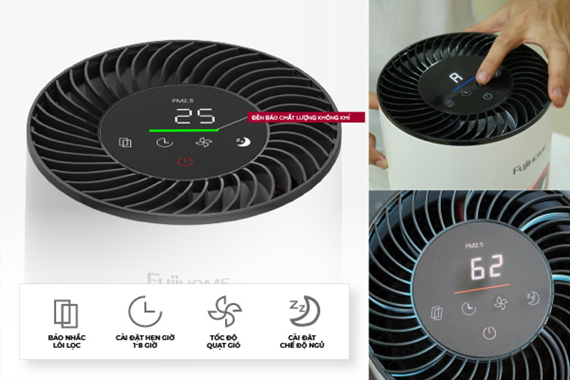 Bảng điều khiển cảm ứng nhạy bén và màn hình LED roc nét