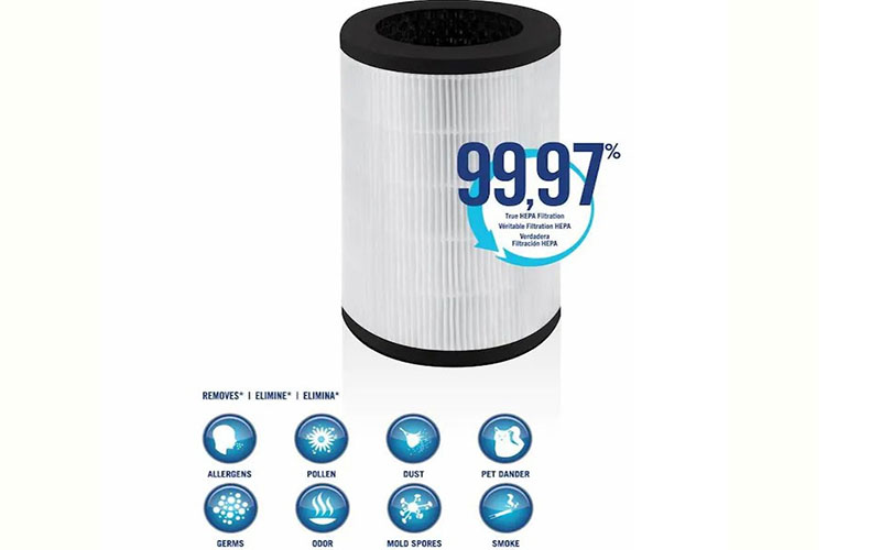 Máy lọc không khí gia đình Homedics AP-T10-WT - Hàng chính hãng