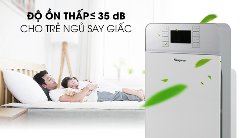 Độ ồn của máy chỉ 35dB, không gây ảnh hưởng tới hoạt động của mọi người xung quanh