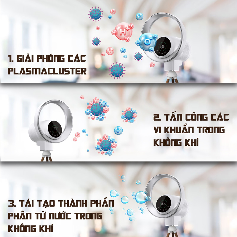 Quạt lọc không khí và khử khuẩn Ultty BB - Hàng chính hãng