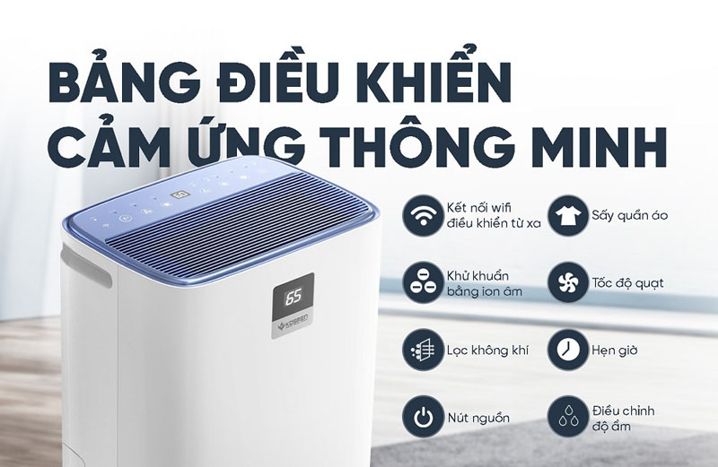 Máy lọc không khí kiêm hút ẩm Kosmen KM-30N - Hàng chính hãng