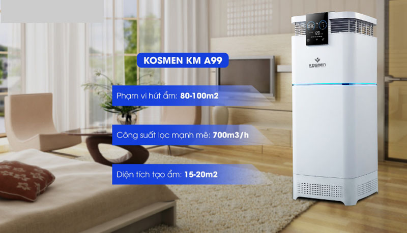 Máy lọc không khí Kosmen KM-A99 - Hàng chính hãng