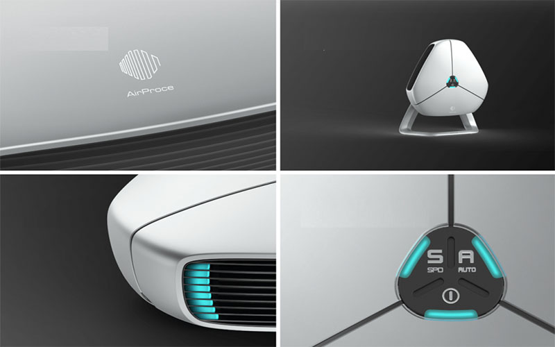 Các bộ phận của Máy lọc không khí ô tô AirProce AX60