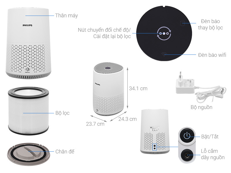 Máy lọc không khí Philips AC0650/10 - Hàng chính hãng