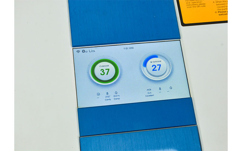 Màn hình điều khiển của Máy lọc không khí tạo ẩm AirProce AI-660