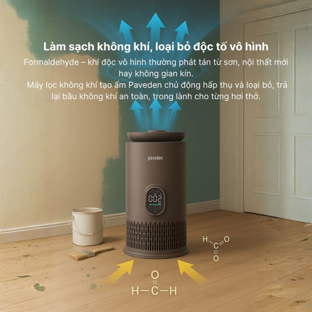 Máy lọc không khí tạo ẩm Paveden PAP-HF316T - Hàng chính hãng