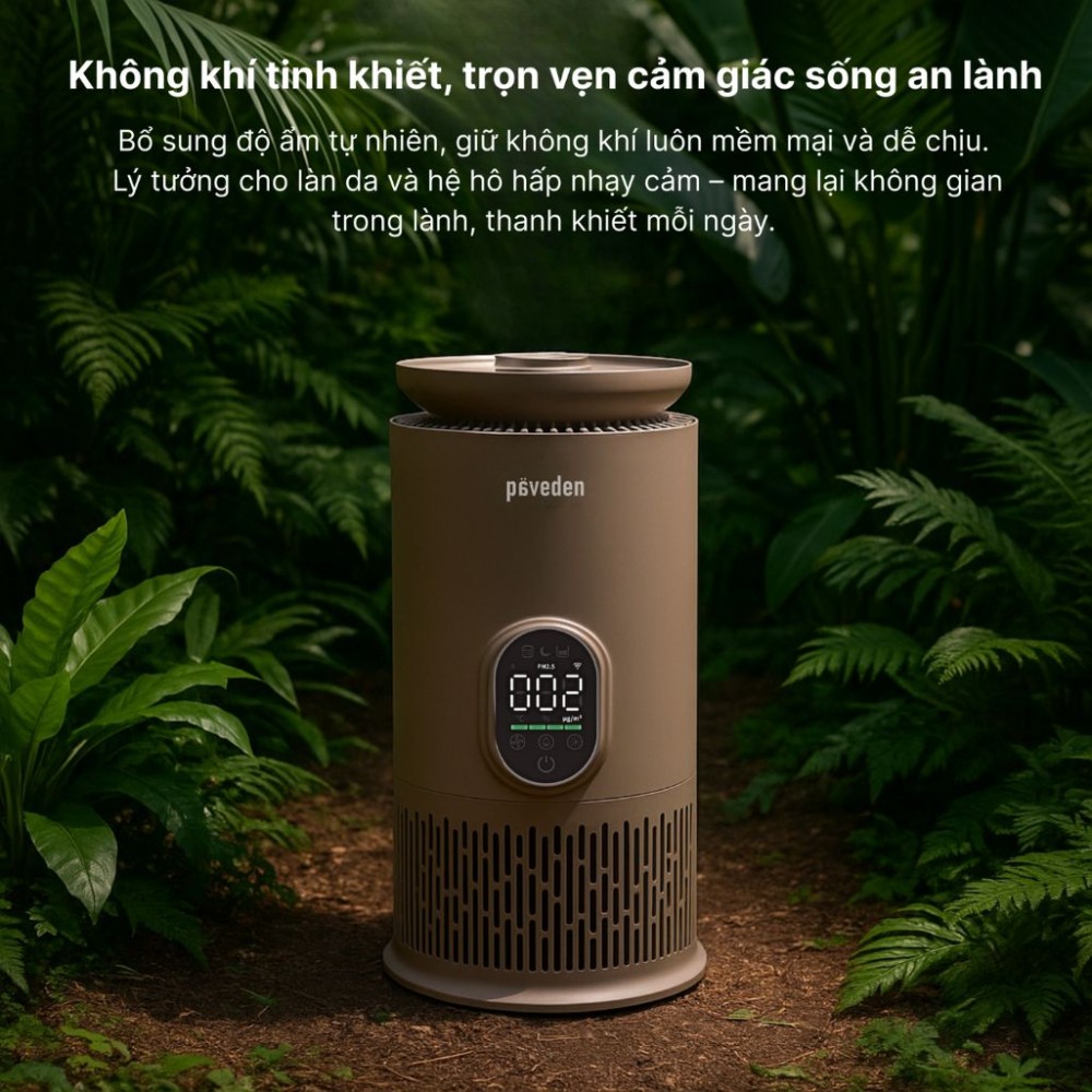 Máy lọc không khí tạo ẩm Paveden PAP-HF316T - Hàng chính hãng