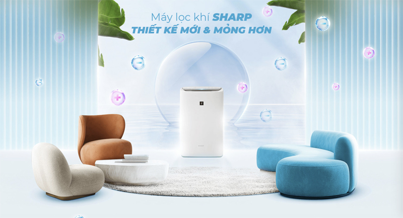 Máy lọc không khí và tạo ẩm Sharp KI-N40V-H - Hàng chính hãng