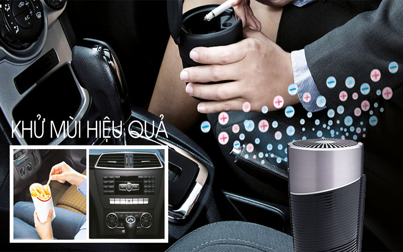 Máy lọc không khí thông minh dùng trên xe hơi FujiE AP100 - Hàng chính hãng