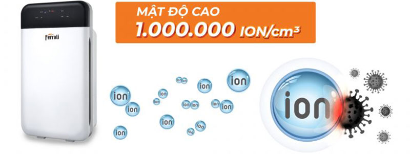 Máy lọc không khí và tạo ionizer Ferroli FAP-43D - Hàng chính hãng