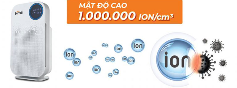 Máy lọc không khí và tạo ionizer Ferroli FAP-48D - Hàng chính hãng