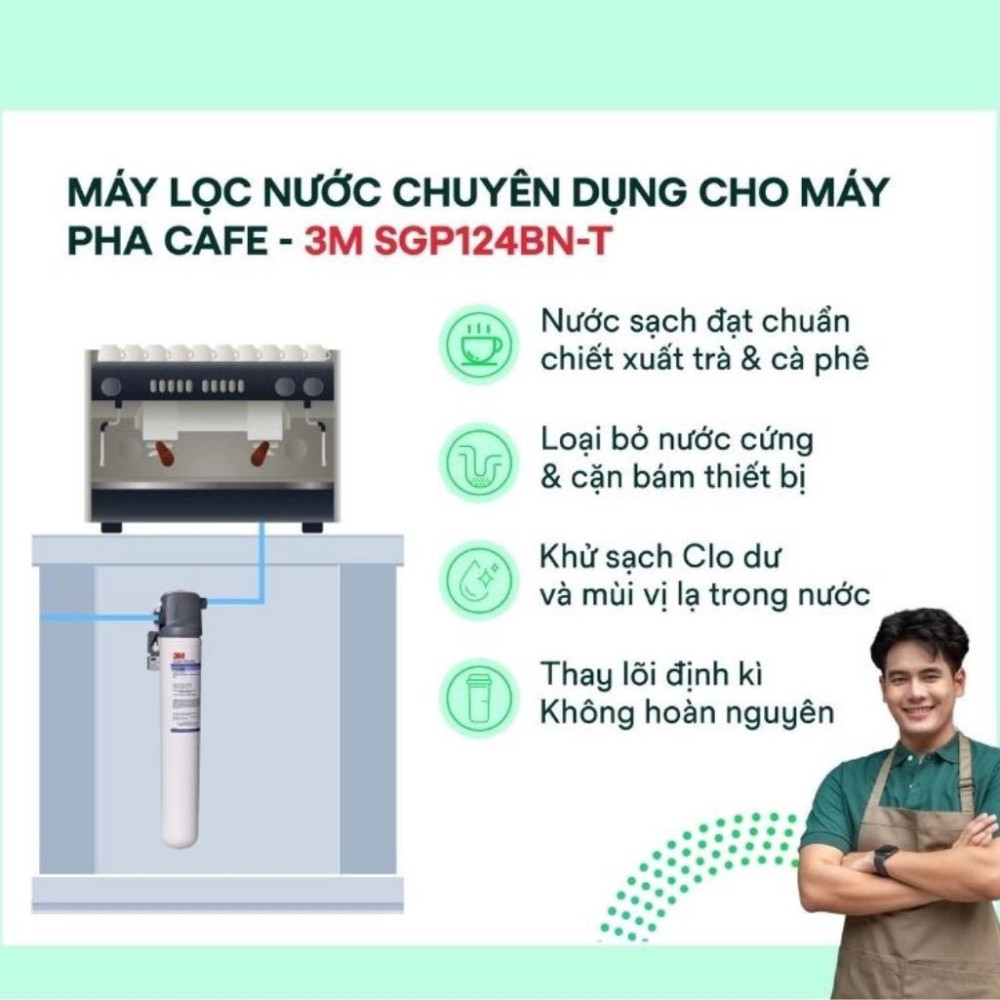 Máy lọc nước và làm mềm nước 3M Aqua-Pure™ SGP124BN-T - Hàng chính hãng