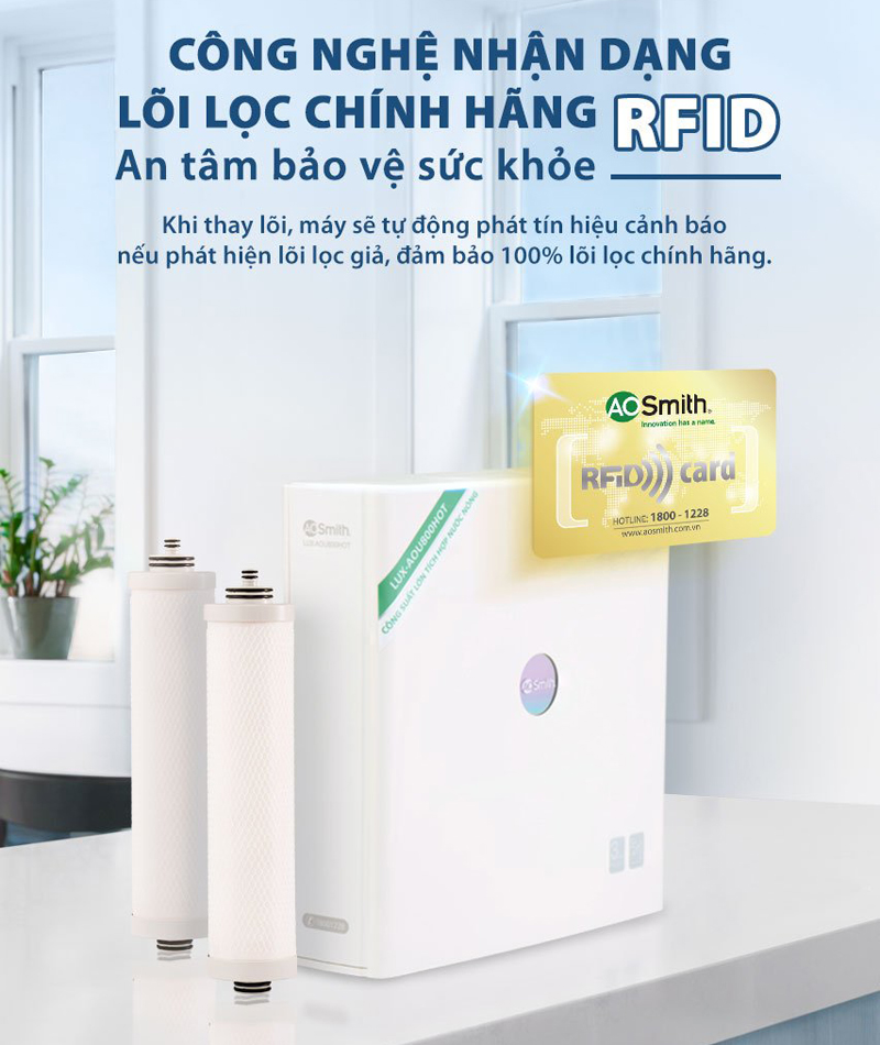 Máy lọc nước để gầm AO Smith LUX-AOU800HOT - Hàng chính hãng