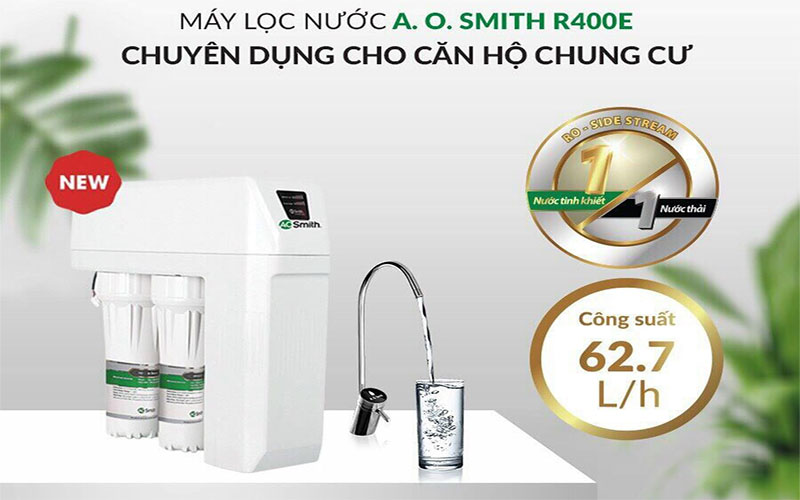 Ứng dụng của Máy lọc nước AO Smith R400E