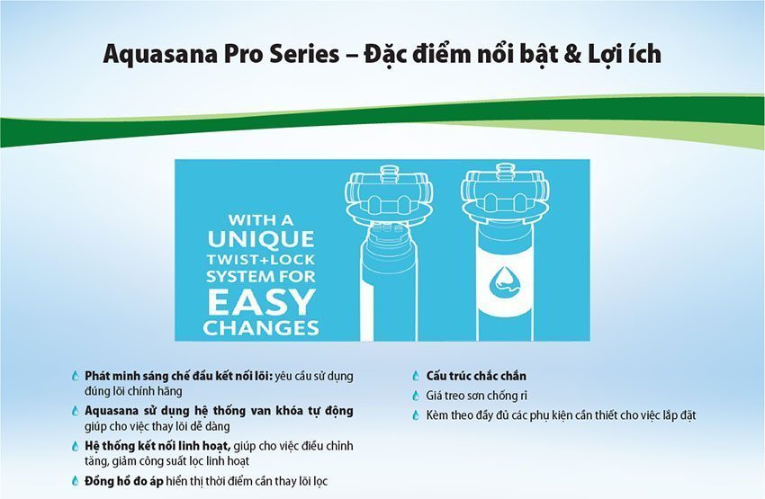 Máy lọc nước Chloramine Aquasana Pro-Series FS-HF4-D3M - Hàng chính hãng