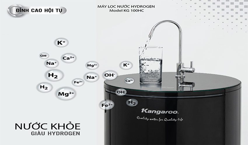 Máy lọc nước Hydrogen Kangaroo KG100HC - Hàng chính hãng