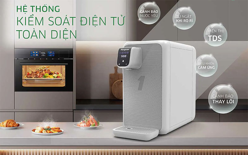 Hệ thống kiểm soát của Máy lọc nước Hydrogen Kangaroo KG400HD