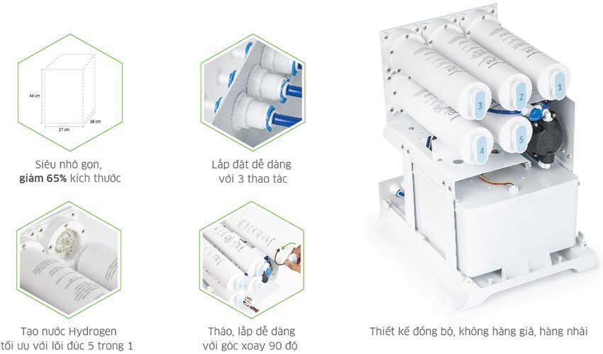 Máy lọc nước Hydrogen ion kiềm Kangaroo KG100MED - Hàng chính hãng