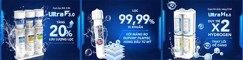 Máy lọc nước Hydrogen ion kiềm RO nóng lạnh Hòa Phát HyperS HPA885 - Hàng chính hãng