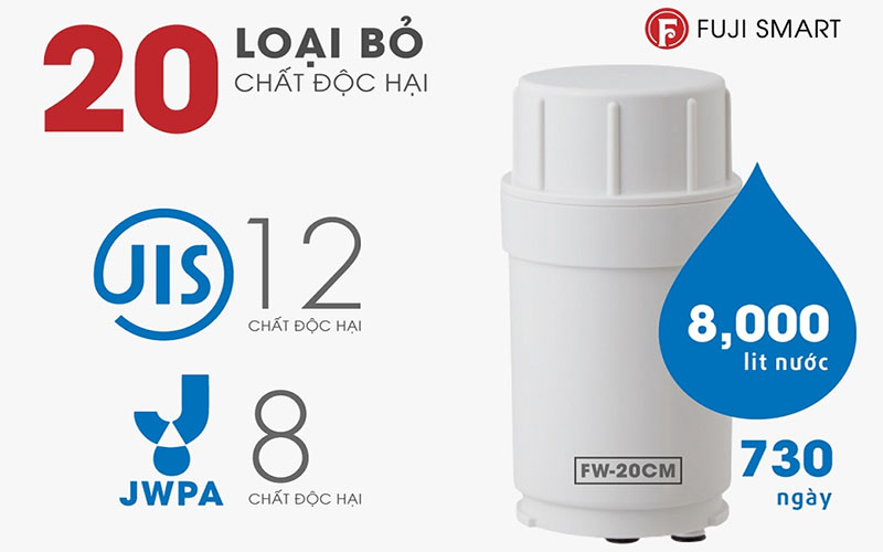 Máy lọc nước ion kiềm Fuji Smart I9 - Hàng chính hãng