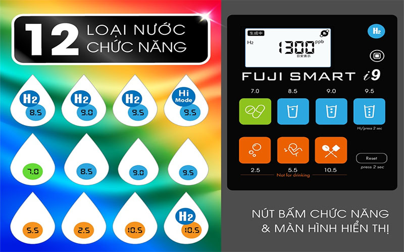 Máy lọc nước ion kiềm Fuji Smart I9 - Hàng chính hãng