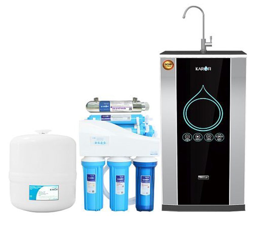 Máy lọc nước KAROFI thông minh IRO2.0 9 cấp màng AQUALAST K9IQ-2-AQL - Hàng chính hãng