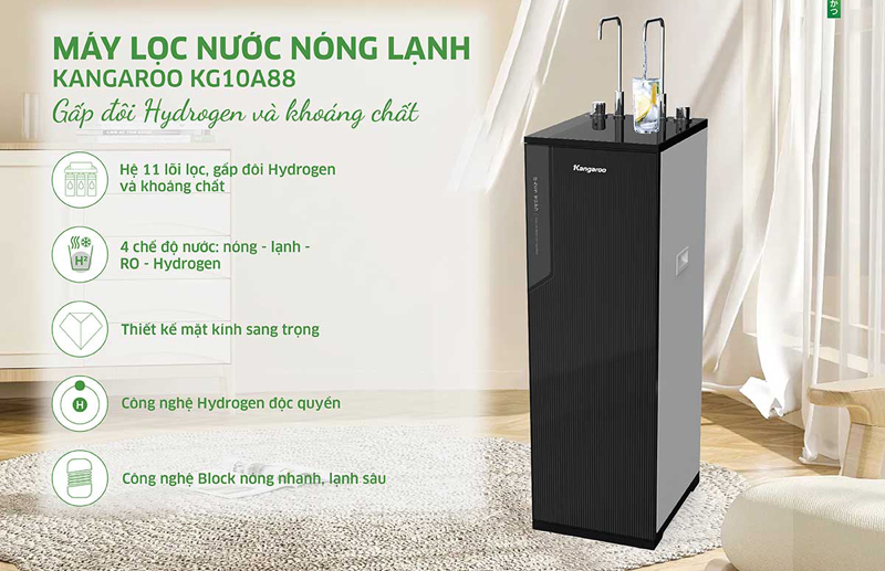 Máy lọc nước Kangaroo Hydrogen KG10A88 - Hàng chính hãng