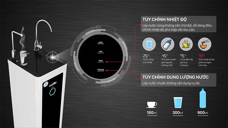 Máy lọc nước Karofi Optimus HOT O-H128 - Hàng chính hãng