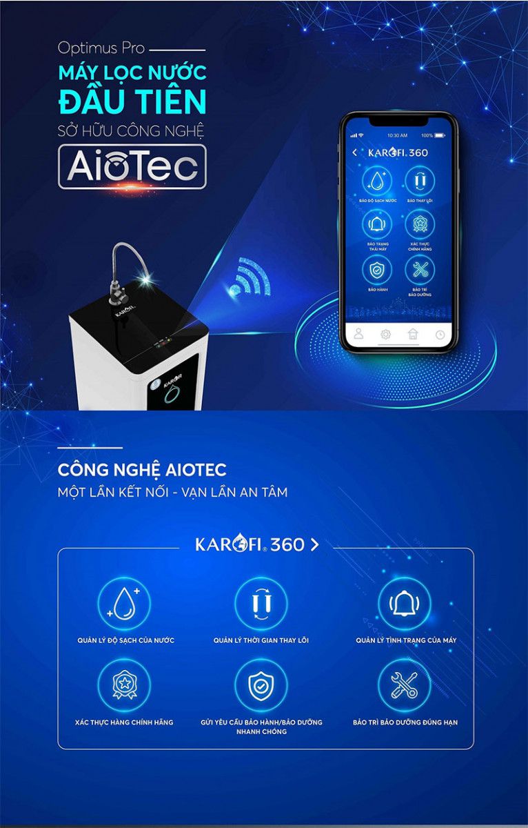 Máy lọc nước Karofi Optimus Pro O-I439 - Hàng chính hãng