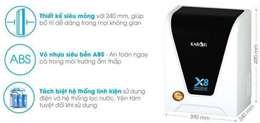Máy lọc nước không bình áp Karofi Spido S-s156 - Hàng chính hãng