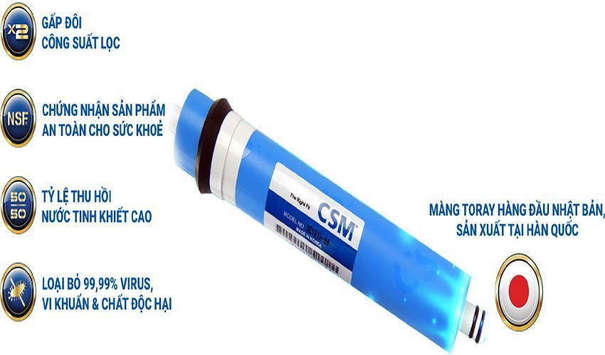Máy lọc nước Mutosi MP-281M - Hàng chính hãng
