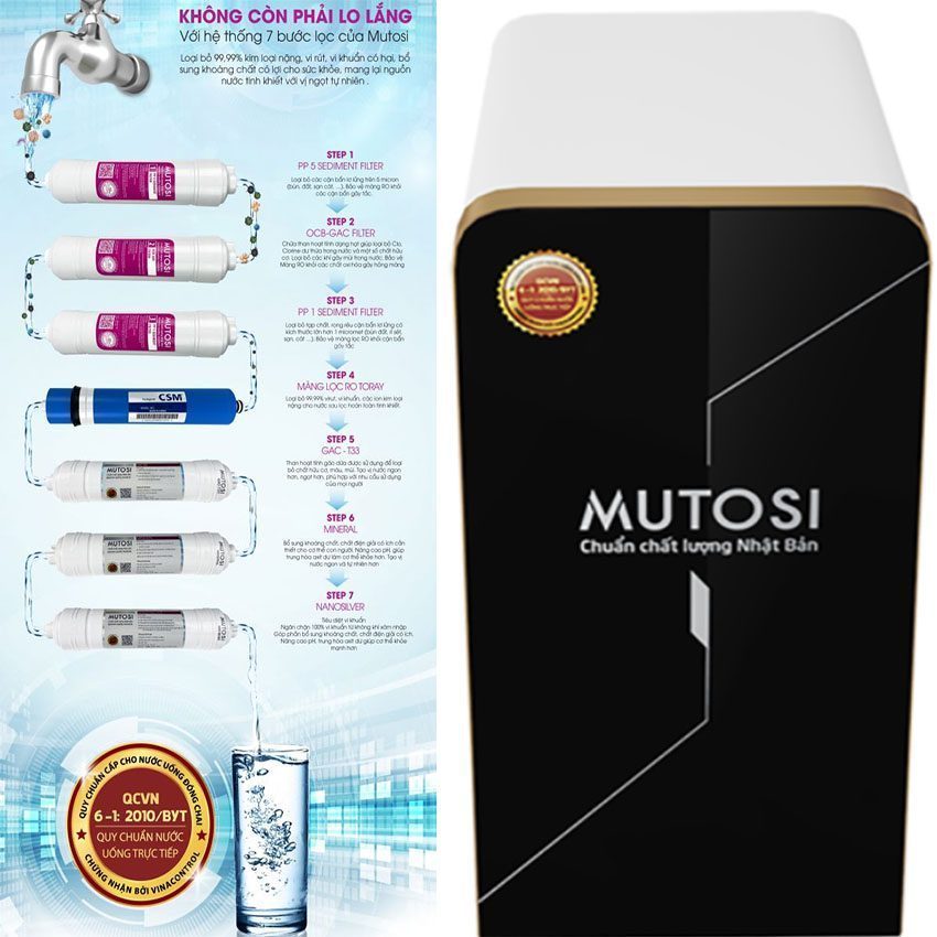 Máy lọc nước Mutosi MP-370U - Hàng chính hãng