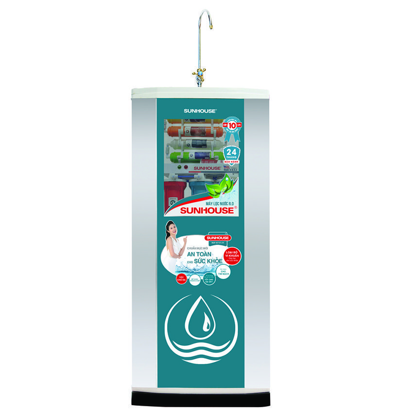 Máy lọc nước R.O 10 lõi lọc Sunhouse SHR88210K - Hàng chính hãng