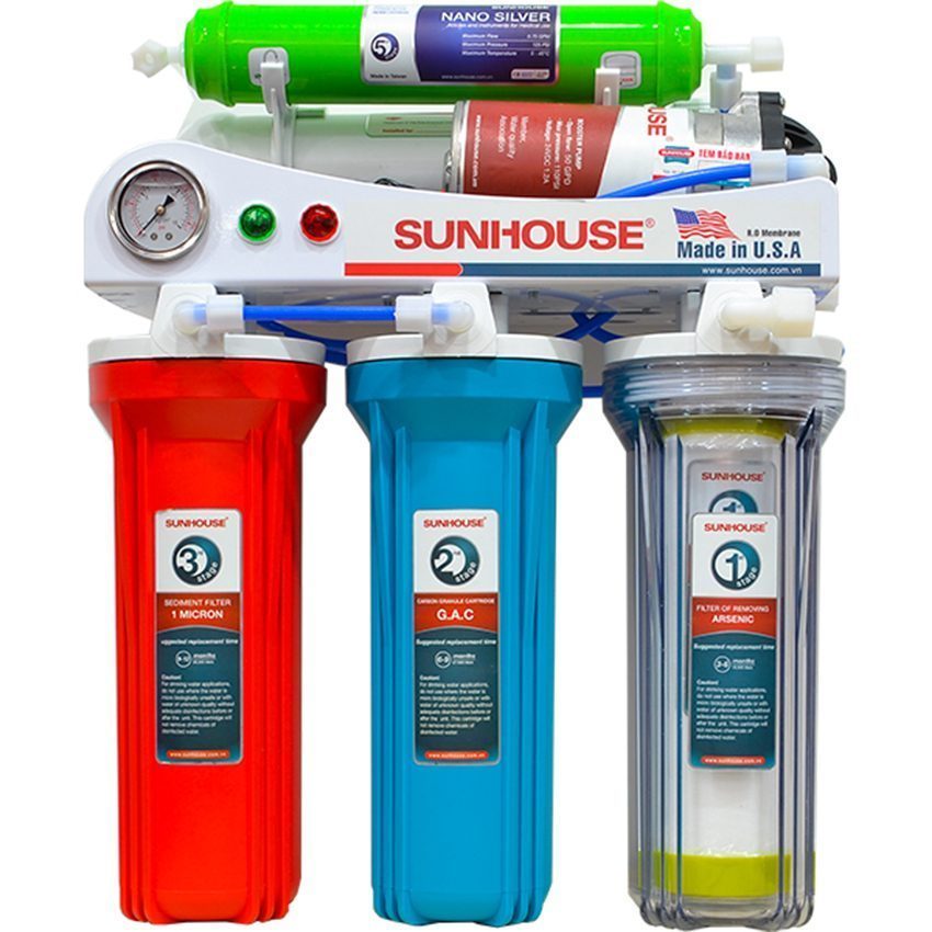 Máy lọc nước R.O 5 lõi lọc Sunhouse SHR8835