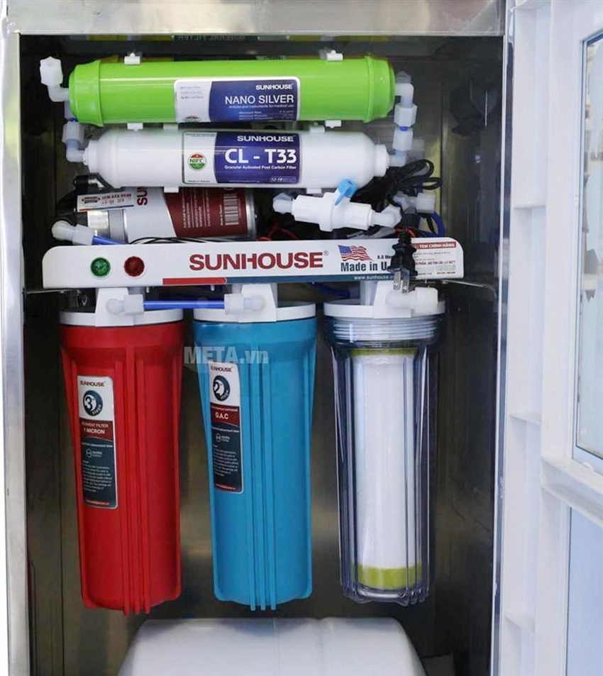 Máy lọc nước R.O 9 lõi lọc Sunhouse SHR8839K - Hàng chính hãng