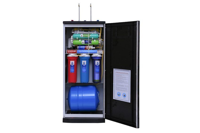 Máy lọc nước R.O nóng lạnh 10 lõi Sunhouse SHR76210CK - Hàng chính hãng