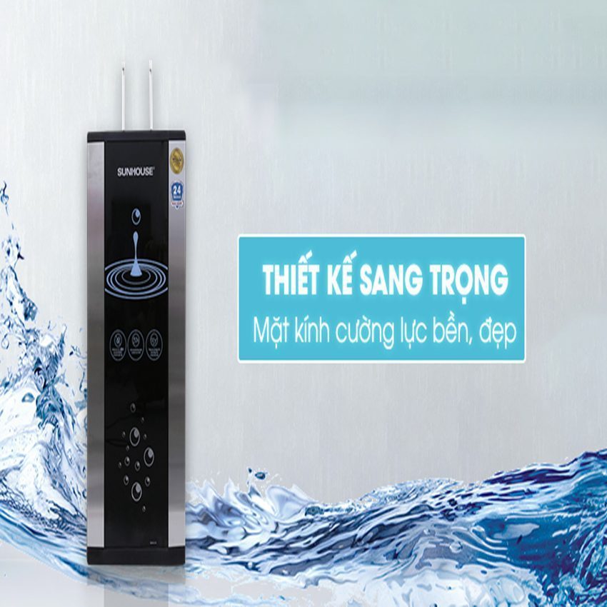 Máy lọc nước R.O nóng lạnh 10 lõi Sunhouse SHR76210CK - Hàng chính hãng