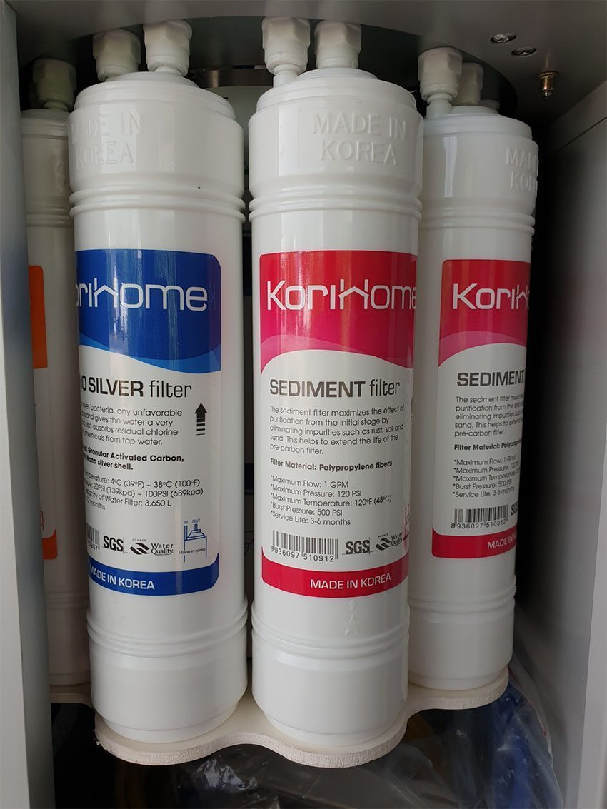 Lõi lọc của Máy lọc nước RO 10 lõi KoriHome K-Pro WPK-G61 có bình áp