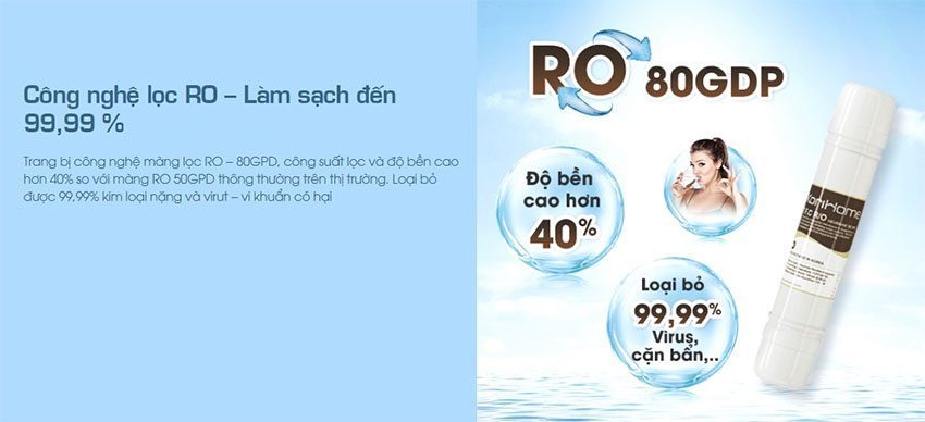 Màn lọc RO của Máy lọc nước RO 10 lõi KoriHome K-Pro WPK-G61 có bình áp