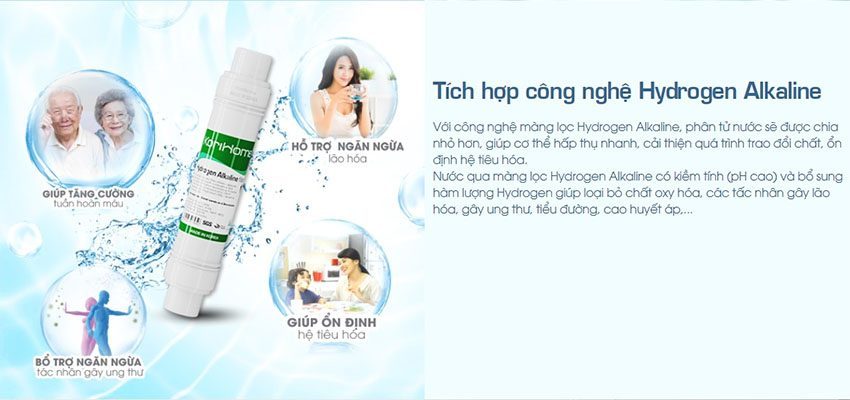 Màn lọc Hydrogen Alkaline của Máy lọc nước RO 10 lõi KoriHome K-Pro WPK-G61 có bình áp