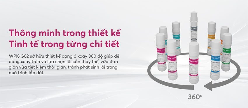 Máy lọc nước RO 10 lõi KoriHome WPK-G62 có bình áp - Hàng chính hãng