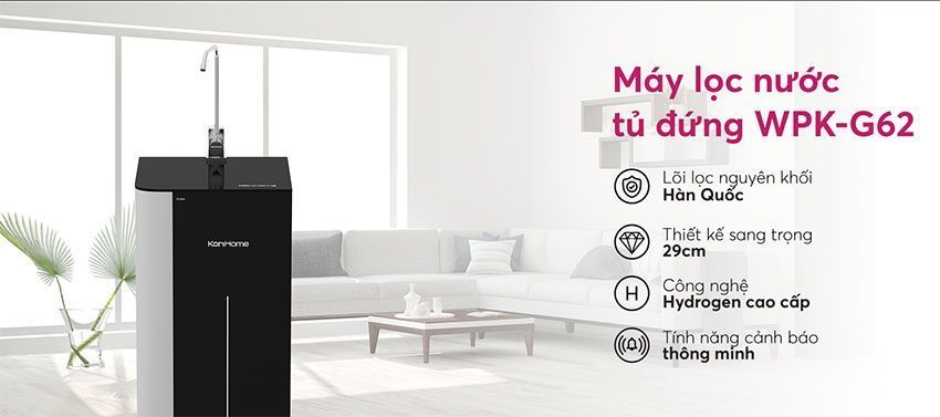 Máy lọc nước RO 10 lõi KoriHome WPK-G62 có bình áp - Hàng chính hãng