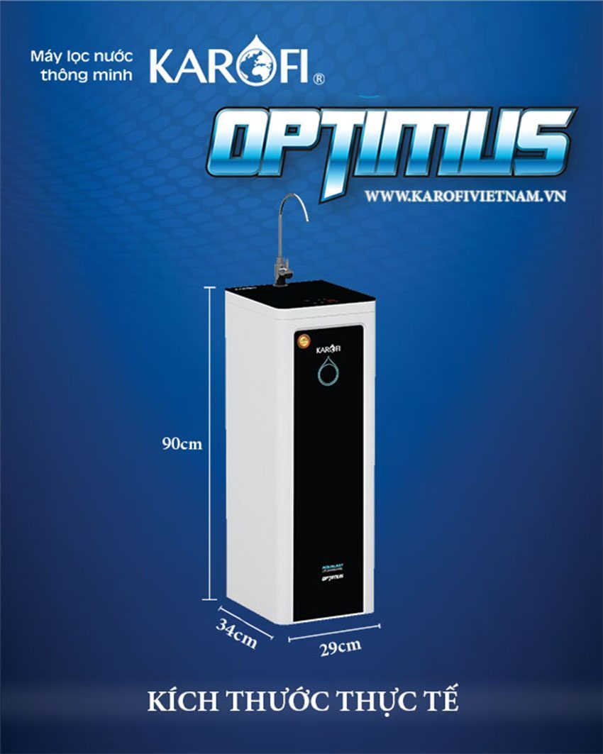 Máy lọc nước 8 cấp Optimus i1 Karofi O-i128 - Hàng chính hãng