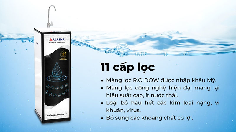 Máy lọc nước RO Alaska A11RO - Hàng chính hãng