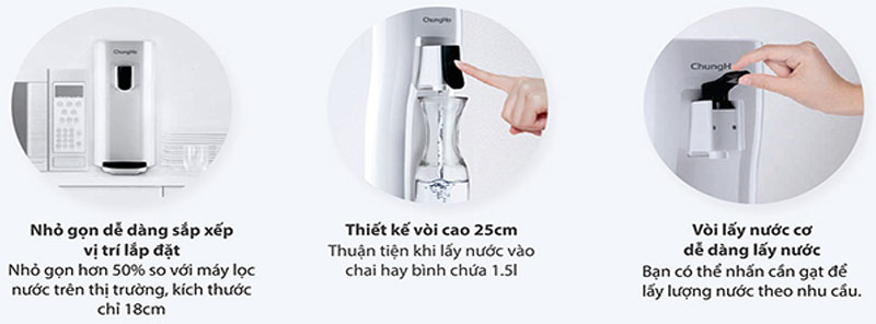 Máy lọc nước RO Chungho Ambient S-CHP-1290D - Hàng chính hãng